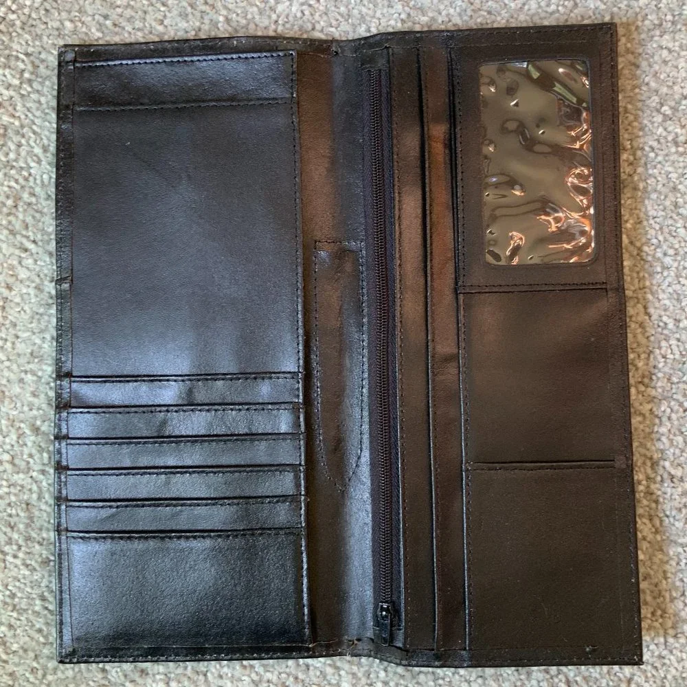 Black Long Bifold Wallet